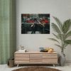 92409-373.jpg Vintage Bike Flowers Poster
