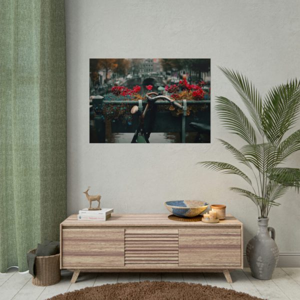 92409-373.jpg Vintage Bike Flowers Poster