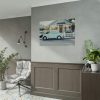 Vintage Car and House Poster