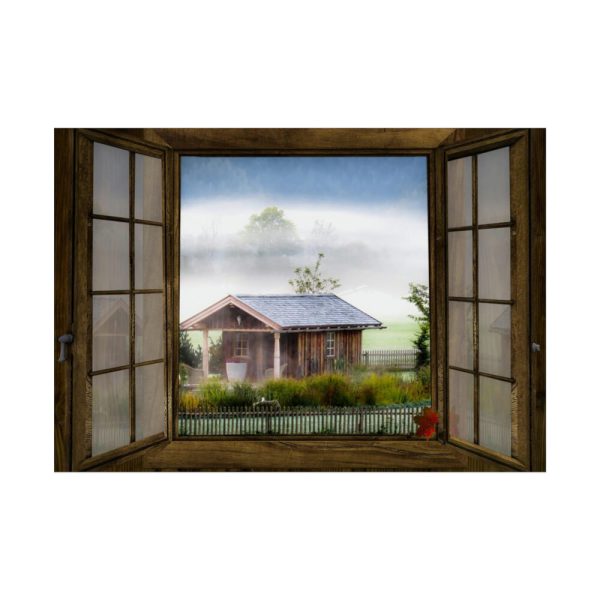 92409-385.jpg Autumn Outlook Landscape Fog Poster