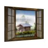 92409-387.jpg Autumn Outlook Landscape Fog Poster