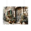 92409-406.jpg Mediterranean Street Scene Poster