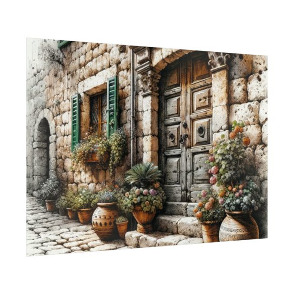 92409-407.jpg Mediterranean Street Scene Poster