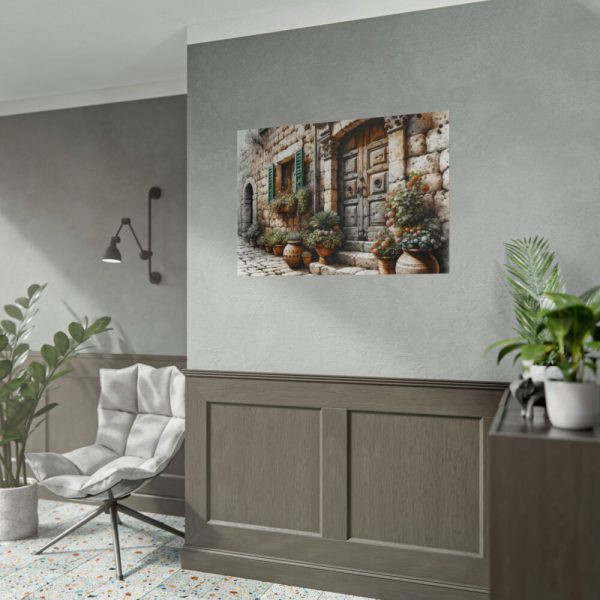 92409-409.jpg Mediterranean Street Scene Poster