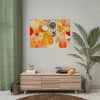 92409-43.jpg Orange Yellow Abstract Artwork Poster