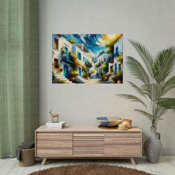 Mykonos Architecture and the Sea Poster