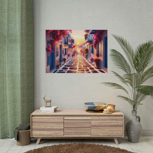 92409-453.jpg Sunset in Greece Poster