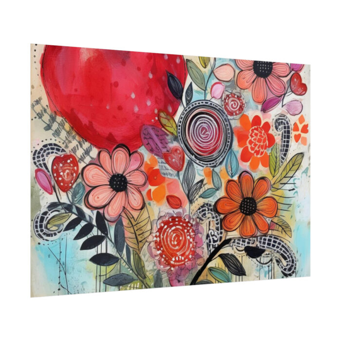 Valentine Doodle Art Paper Poster - Image 8