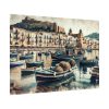 Fishing Boats at Cefalu Harbor, Italy Poster