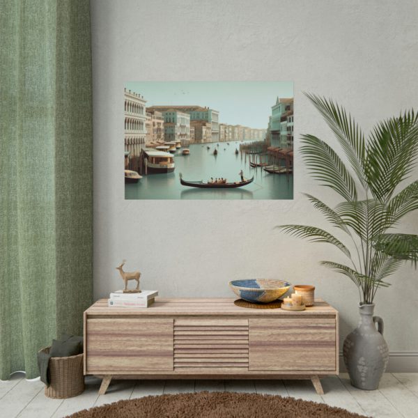 Tourists in a Gondola in Venice, Italy Poster