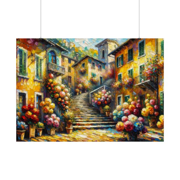 92409-516.jpg Flowerish Street in Italy Poster