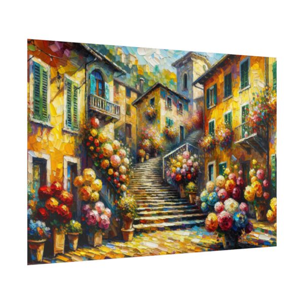 92409-517.jpg Flowerish Street in Italy Poster