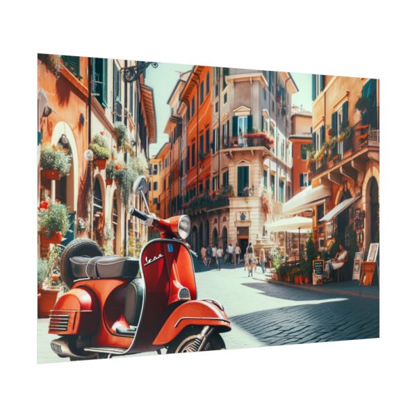 92409-527.jpg Red Vespa in Italy I Poster