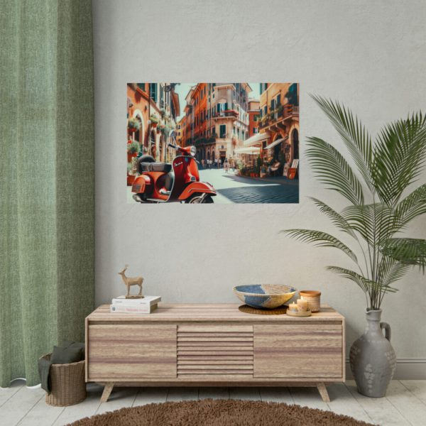 92409-528.jpg Red Vespa in Italy I Poster