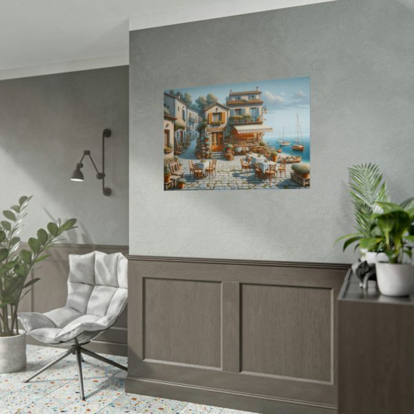 92409-549.jpg Small Italian Tavern With Blue Sea Poster