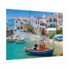 Greek Coastal Town Poster