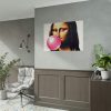 92409-599.jpg Mona Lisa With Bubblegum Poster
