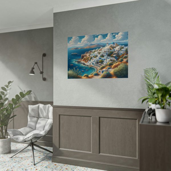 92409-614.jpg Greek Island With Sea Landscape Poster