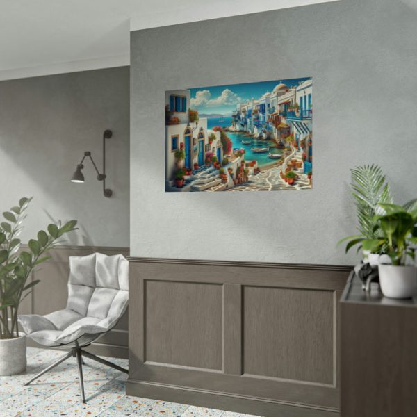 92409-619.jpg Greek Island Scene Poster