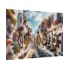 92409-622.jpg Greek Street With Flowers Poster