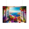92409-646.jpg Window View in Greece Poster