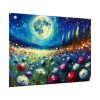92409-667.jpg Moonlit Field of Colorful Flowers Poster