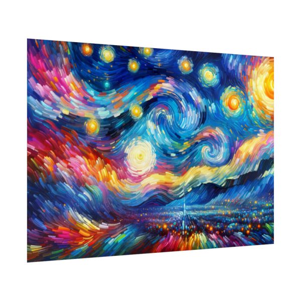 92409-682.jpg Dynamic and Vibrant Starry Sky Poster
