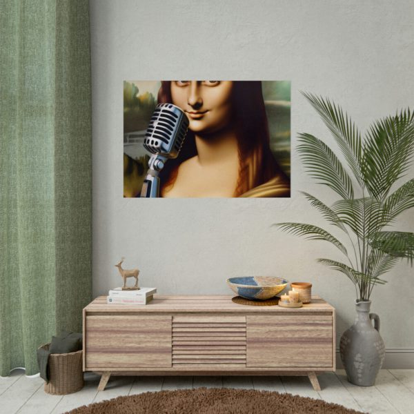 92409-688.jpg Mona Lisa Reimagined as a Singer Poster