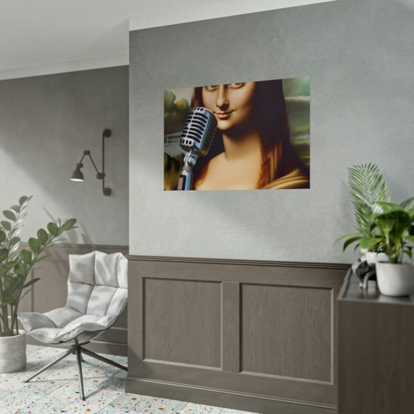 92409-689.jpg Mona Lisa Reimagined as a Singer Poster