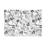 Grey Floral Pattern Poster - Image 6