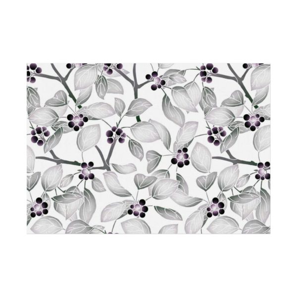 92409-75.jpg Grey Floral Pattern Poster
