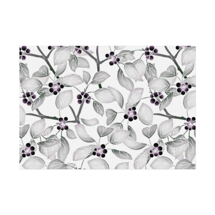 Grey Floral Pattern Poster - Image 6