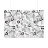 92409-76.jpg Grey Floral Pattern Poster