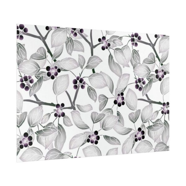 92409-77.jpg Grey Floral Pattern Poster
