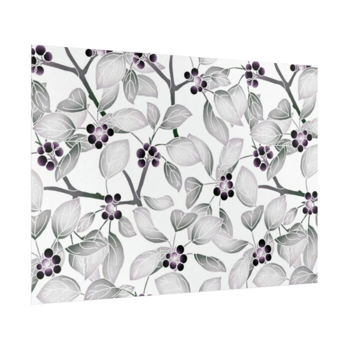 Grey Floral Pattern Poster - Image 8