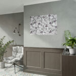 Grey Floral Pattern Poster - Image 10