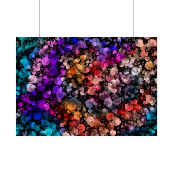 Bokeh Background Lights Texture Poster