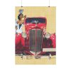 92410-121.jpg Car And Woman Vintage Poster