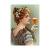 92410-130.jpg Vintage Beer Woman Poster