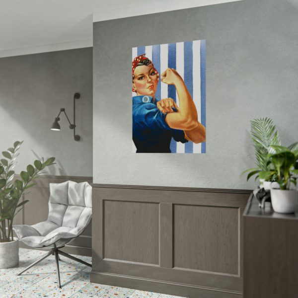 Retro Woman We Can Do It Poster