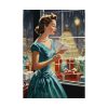 92410-170.jpg Retro 1950s Lady Christmas Poster
