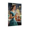 92410-172.jpg Retro 1950s Lady Christmas Poster
