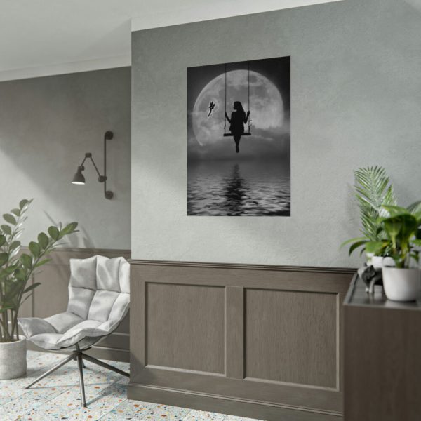 92410-19.jpg Woman On Swing Poster