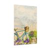 Bicycle With Violet Plot Flowers Poster