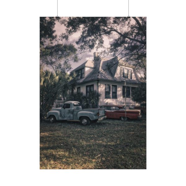 Old Retro Automobile Poster