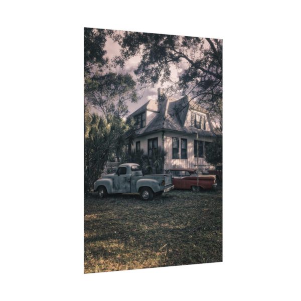 Old Retro Automobile Poster