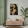 92410-258.jpg Mona Lisa Eating Instant Noodles Poster