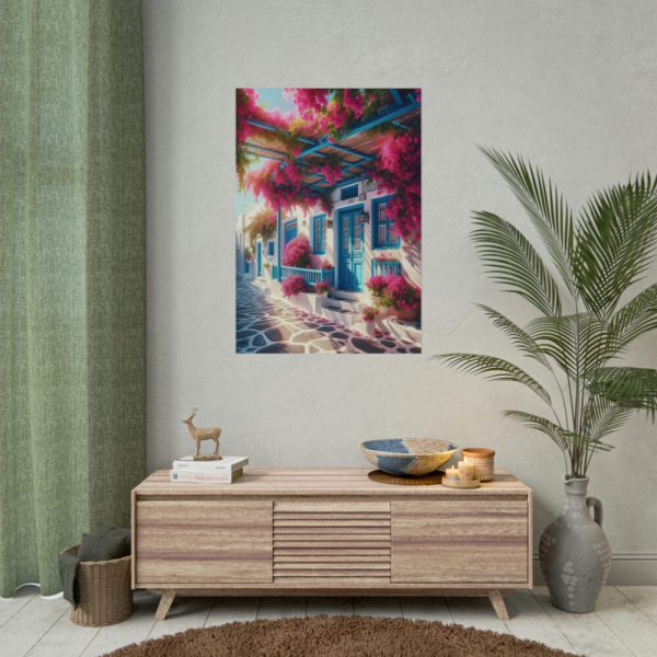 92410-302.jpg Greek Island Street Scene Poster