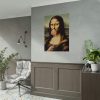 92410-323.jpg Mona Lisa with a Colorful Lollipop Poster