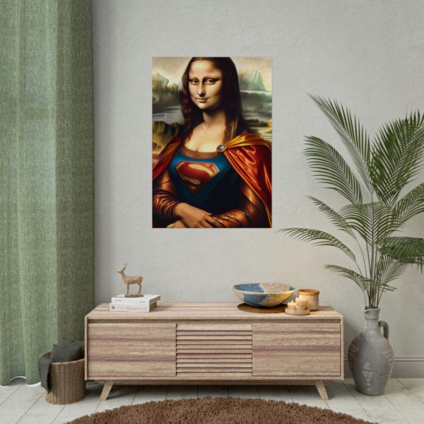 92410-327.jpg Mona Lisa Reimagined as a Superhero Poster